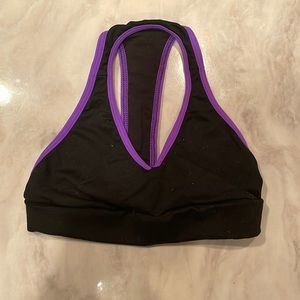 Black and purple sports bra -Jo Ajax